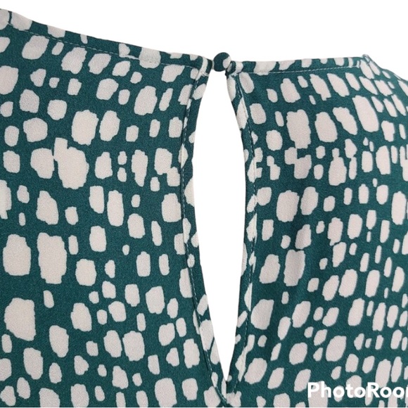 28W Eloquii “Shower of Hail” Swingy Dress with Double Tier Hem - Picture 17 of 17